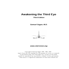 Awakening the Third Eye Awakening the Third Eye